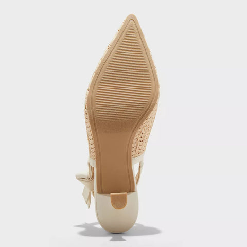 A New Day Women's Beige Milan Slingback Heels | A New Day In Lebanon