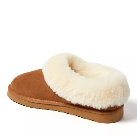Fireside by Dearfoams Women's Brown Adelaide Genuine Shearling Clog Slipper | Fireside by Dearfoams  In Lebanon