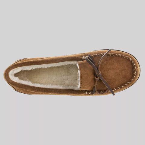 Isotoner Women's Camel Genuine Suede Cushioned Moccasin Slippers |Isotoner In Lebanon