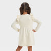 Cat & Jack Baby Girl's Off White Solid Ribbed Sweater Dress | Cat & Jack In Lebanon