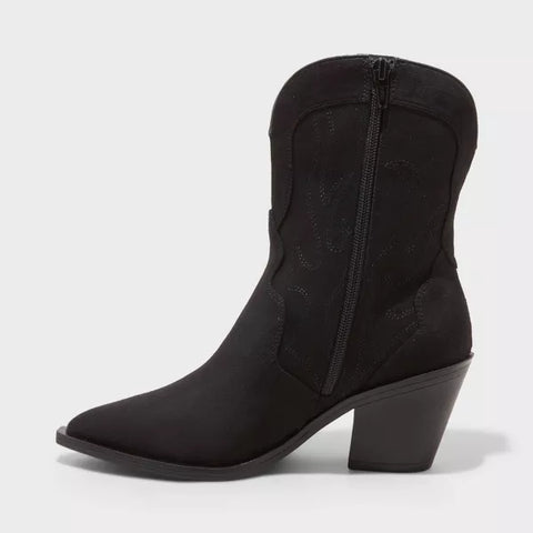 Universal Thread Women's Black Western Style Boots | Universal Thread In Lebanon
