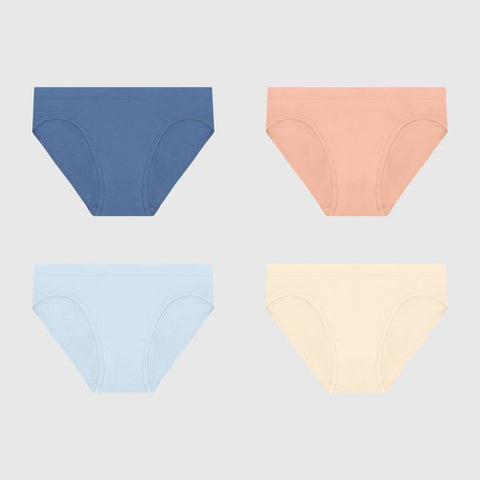 Hanes Girl's Multicolor Pack Of 4pcs Tween Seamless Briefs | Hanes In Lebanon