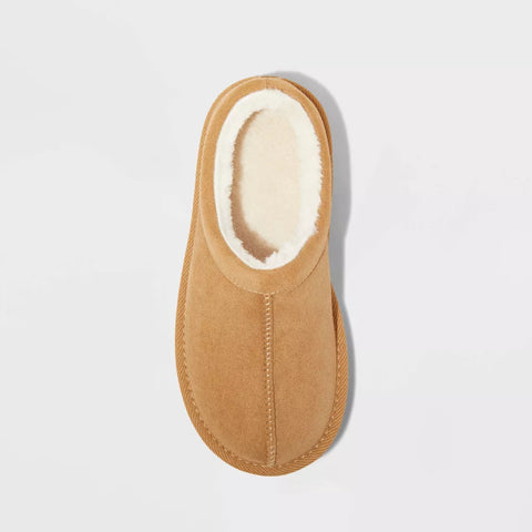 Cat & Jack Girl's Beige Nola Faux Suede Clog Slippers|Cat & Jack In Lebanon