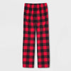 Wondershop Kids' Red & Black Buffalo Check Microfleece Holiday Matching Family Pajama Pants | Wondershop In Lebanon