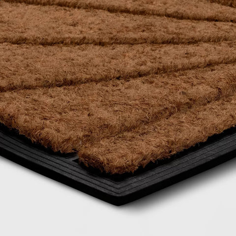 Threshold Half Moon Rubber Coir Doormat Outdoor Front Rug | Threshold In Lebanon