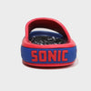 Ground Up Boy's Blue & Red Sonic The Hedgehog Faded Comfort Slide Slippers | Ground Up In Lebanon