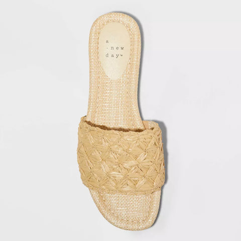 A New Day Women's Ariella Woven Raffia Slide Slipper | A New Day In Lebanon