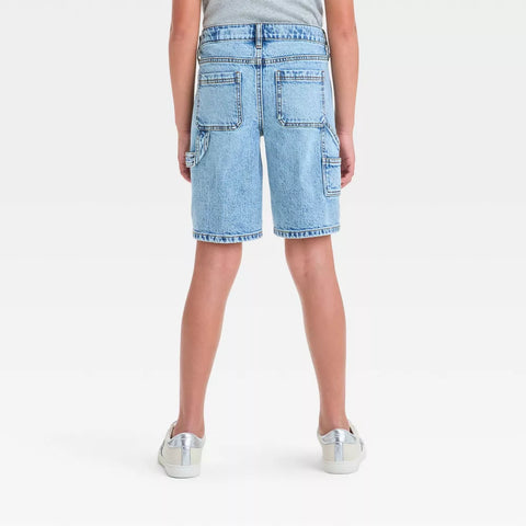 Art Class Girl's Denim Blue Mid-Rise Baggy Bermuda Jean Shorts | Art Class In Lebanon