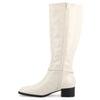Journee Collection Women's Off White Rhianah Stacked Block Heel Boots