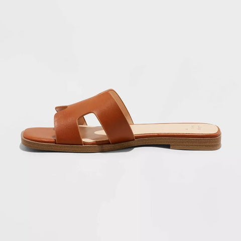 A New Day Women's Brown Nina Slide Slippers | A New Day In Lebanon