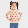 Cat & Jack Baby Girl's Beige Heart Print Blouse | Cat & Jack In Lebanon