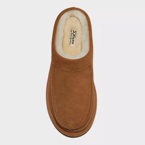 Dluxe By Dearfoams Men's Light Brown Lith Slippers |Dluxe By Dearfoams In Lebanon