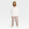 Disney Girl's White & Animal Printed Minnie Mouse Cozy Fleece Pajama Set 2 Pieces  | Disney In Lebanon