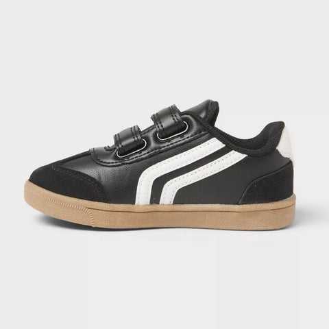 Cat & Jack Boy's Black Dakota Retro Hook and Loop Closure Court Sneakers | Cat & Jack In Lebanon