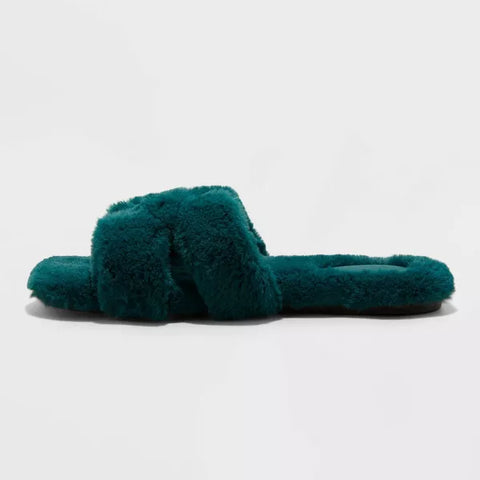 A New Day Women's Green Sage Slide Slippers |A New Day In Lebanon