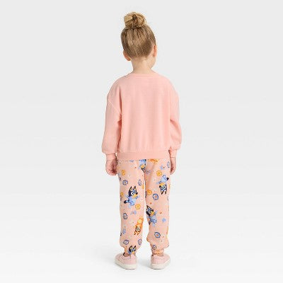 Bluey Girl's Peach Front Bow Sweatshirt | Bluey In Lebanon