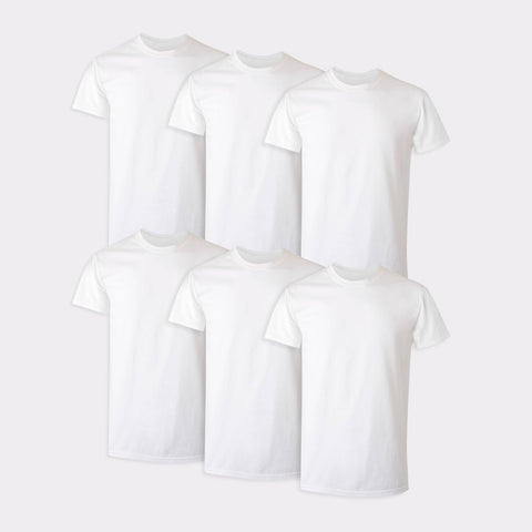 Hanes Boy's White 6pk Crew Neck T-Shirts |Hanes In Lebanon