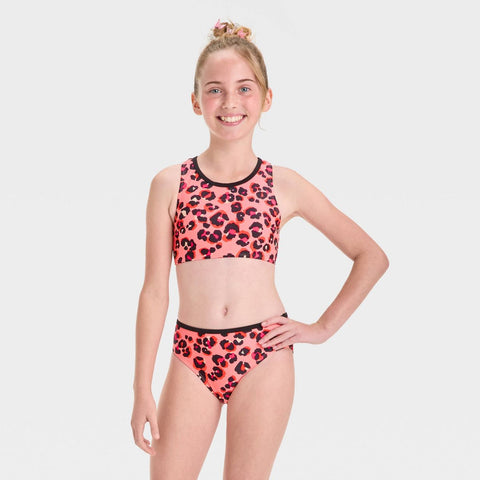 Cat & Jack Girl's Pink Multi Under Sea Amazon  2 Piece Swimsuit | Cat & Jack In Lebanon