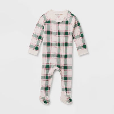 Wondershop BabyBoys' Multicolor Plaid Holiday Overall| Wondershop in Lebanon