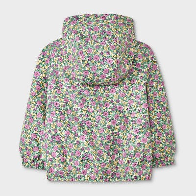 Cat & Jack  Girl's Multi Green Floral Printed Full Zip Windbreaker Jacket  |Carter's in Lebanon