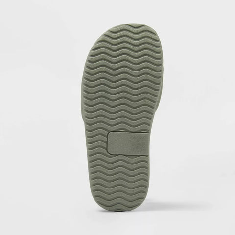 All In Motion Boy's Olive Green Tatum Comfort Sports Slipper|All In Motion In Lebanon