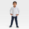 Cat & Jack Baby Boy's White Long Sleeve Oxford 'Button-Down Polo Shirt | Cat & Jack In Lebanon