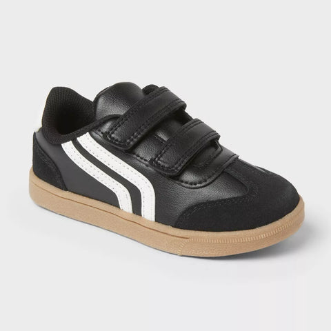 Cat & Jack Boy's Black Dakota Retro Hook and Loop Closure Court Sneakers | Cat & Jack In Lebanon