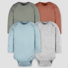 Gerber Baby's Multicolor 4pk Long Sleeve Bodysuit | Gerber In Lebanon