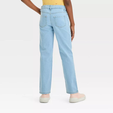 Cat & Jack Girl's Light Blue Slim Fit Mid-Rise Jeans | Cat & Jack In Lebanon