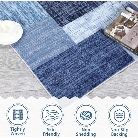WhizMax Washable Area Rugs with Geometric Plaid Pattern | WhizMax In Lebanon