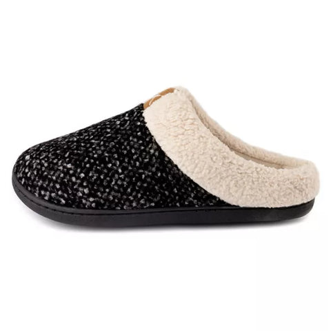 RockDove Women's Black Collar Memory Foam Slide Slipper |RockDove In Lebanon