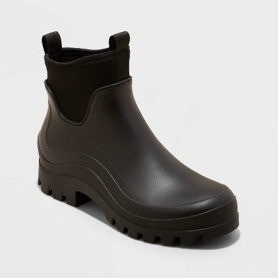Universal Thread Women's Black Mona Rain Boots |Universal Thread In Lebanon