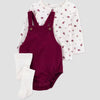 Carter's Baby Girl's Multicolor Floral Bubble Romper with Long Sleeve T-Shirt Set 3 Pieces | Carter's In Lebanon