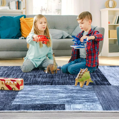 WhizMax Washable Area Rugs with Geometric Plaid Pattern | WhizMax In Lebanon