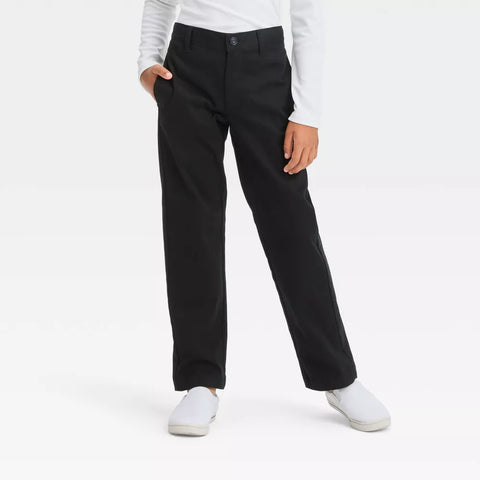 Cat & Jack Boy's Black Straight Fit Uniform Pants | Cat & Jack In Lebanon