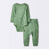Cloud Island Baby Boy's Dark Green Wide Ribbed Top & Bottom Set 2 Pieces | Cloud Island In Lebanon