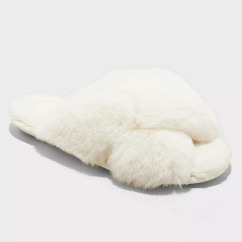 Auden Women's Off White Paris Crossband Slide Slippers |Auden In Lebanon