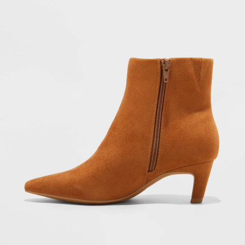 Universal Thread Women's Camel Taylor Kitten Heel Ankle Boots | Universal Thread In Lebanon