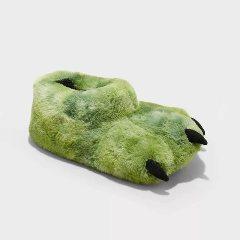 Cat & Jack Boy's Green Kai Dinosaur Foot Slippers |Cat & Jack In Lebanon