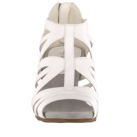 Easy Street Women's White Amaze Heeled Sandals |  Easy Street in Lebanon