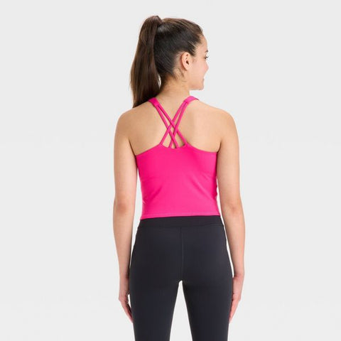All In Motion Girl's Berry Pink Tank Top   | All In Motion in Lebanon