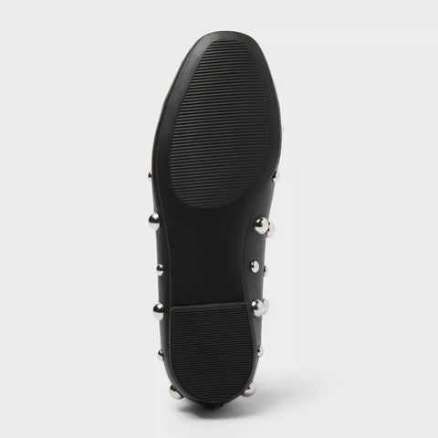 A New Day Women's Black Sammie Studded Ballet Flats|A New Day In Lebanon