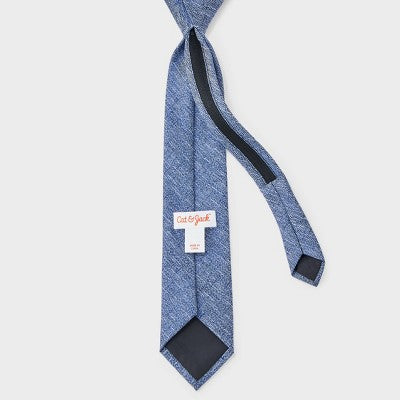 Cat & Jack Boy's Navy Woven Zip Neck Tie | Cat & Jack In Lebanon