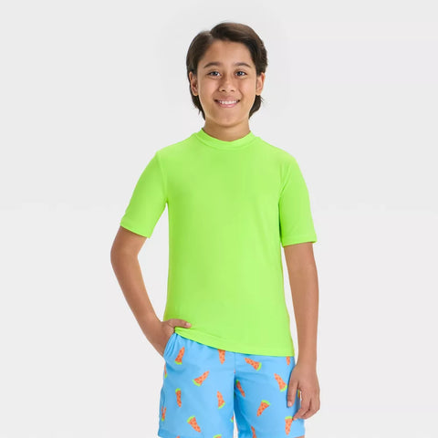 Cat & Jack Boy's Green Rash Guard T-Shirt | Cat & Jack In Lebanon