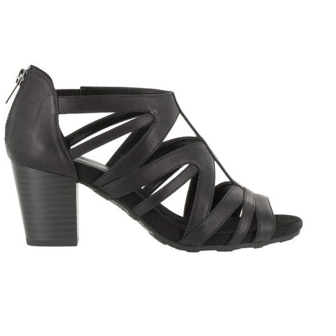 Easy Street Women's Black Amaze Heeled Sandals |  Easy Street in Lebanon