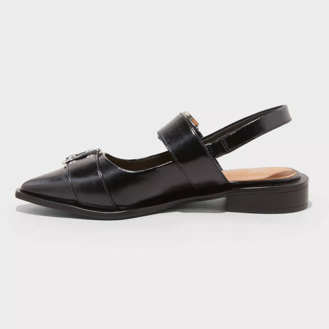 Wild Fable Women's Peyton Double Buckle Slingback Flats with Memory Foam Insole |Wild Fable In Lebanon