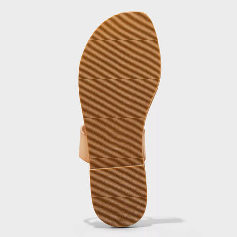 Universal Thread Women's Tan Freya Two Band Slide Sandals | Universal Thread In Lebanon
