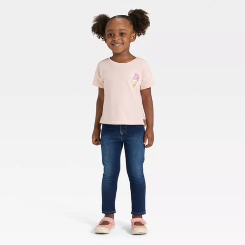 Cat & Jack Baby Girl's Dark Wash Denim Jeggings | Cat & Jack In Lebanon