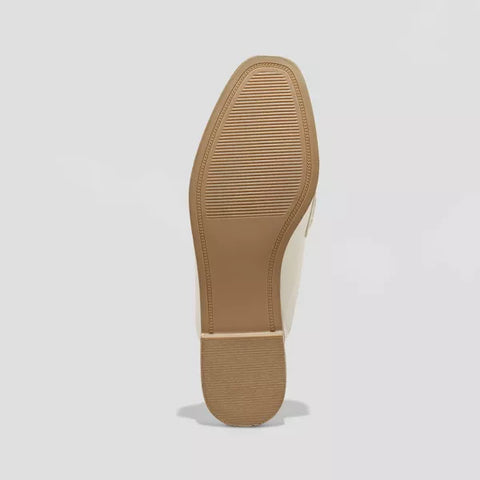 A New Day Women's Off White Sandy Mule Flats | A New Day In Lebanon