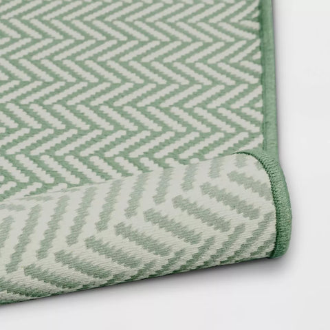 Room Essentials Green Striped Power Loom Woven Area Rug | Room Essentials In Lebanon